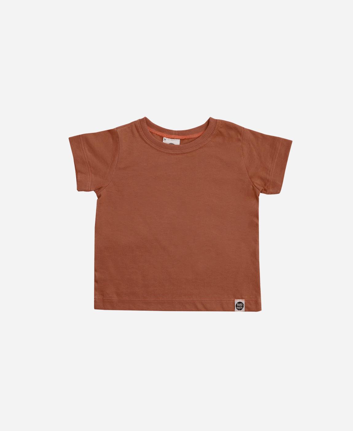 Camiseta Infantil Manga Curta Unissex MiniMalista Liso Chutney - MiniMalista Baby - 0.3, b2b, black-friday, com-desconto-mm10, Kids, Meia Estação, Menina, Neutro, new, tab-tam-camiseta-manga-curta, Unissex -bebê-minimalista-estiloso