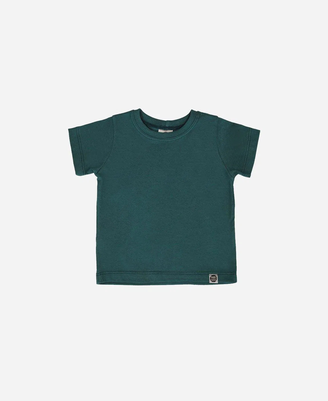 Camiseta Infantil Manga Curta Unissex MiniMalista Liso Deep Green - MiniMalista Baby - b2b, Christmas, com-desconto-mm10, Kids, Meia Estação, Menino, natal, Xmas -bebê-minimalista-estiloso