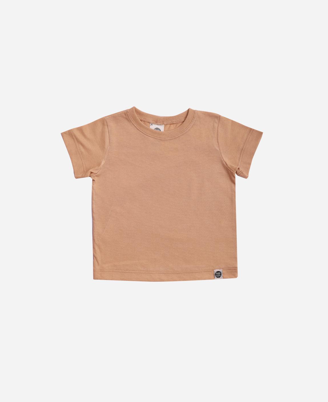 Camiseta Infantil Manga Curta Unissex MiniMalista | Liso Cinnamon - MiniMalista Baby - 0.3, b2b, Best, black-friday, com-desconto-mm10, Kids, Meia Estação, Menina, Menino, Neutro, tab-tam-camiseta-manga-curta, Unissex -bebê-minimalista-estiloso
