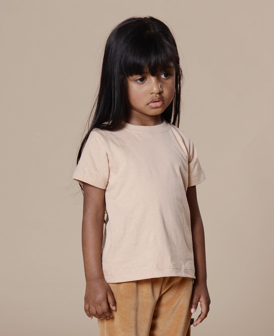 Camiseta Infantil Manga Curta Unissex MiniMalista | Liso Cinnamon - MiniMalista Baby - 0.3, b2b, Best, black-friday, com-desconto-mm10, Kids, Meia Estação, Menina, Menino, Neutro, tab-tam-camiseta-manga-curta, Unissex -bebê-minimalista-estiloso