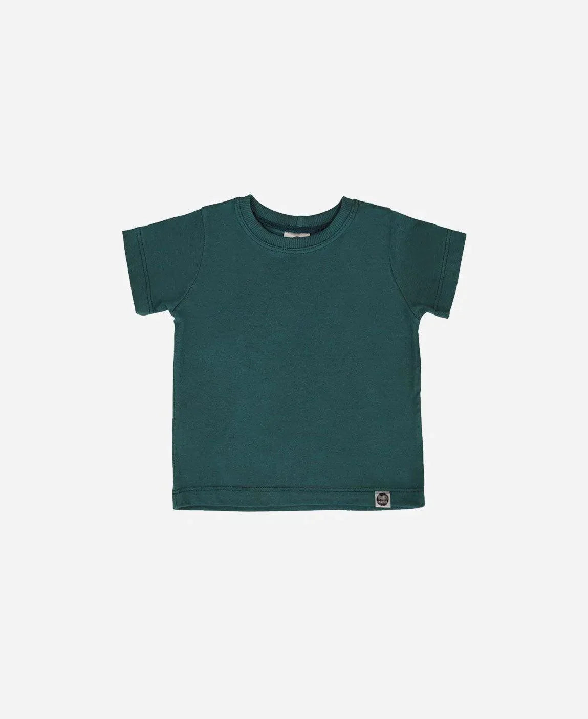 Camiseta Infantil Manga Curta Unissex MiniMalista | Liso Deep Green - MiniMalista Baby - 0.3, b2b, black-friday, Christmas, com-desconto-mm10, Kids, Meia Estação, Menino, natal, tab-tam-camiseta-manga-curta, Xmas -bebê-minimalista-estiloso