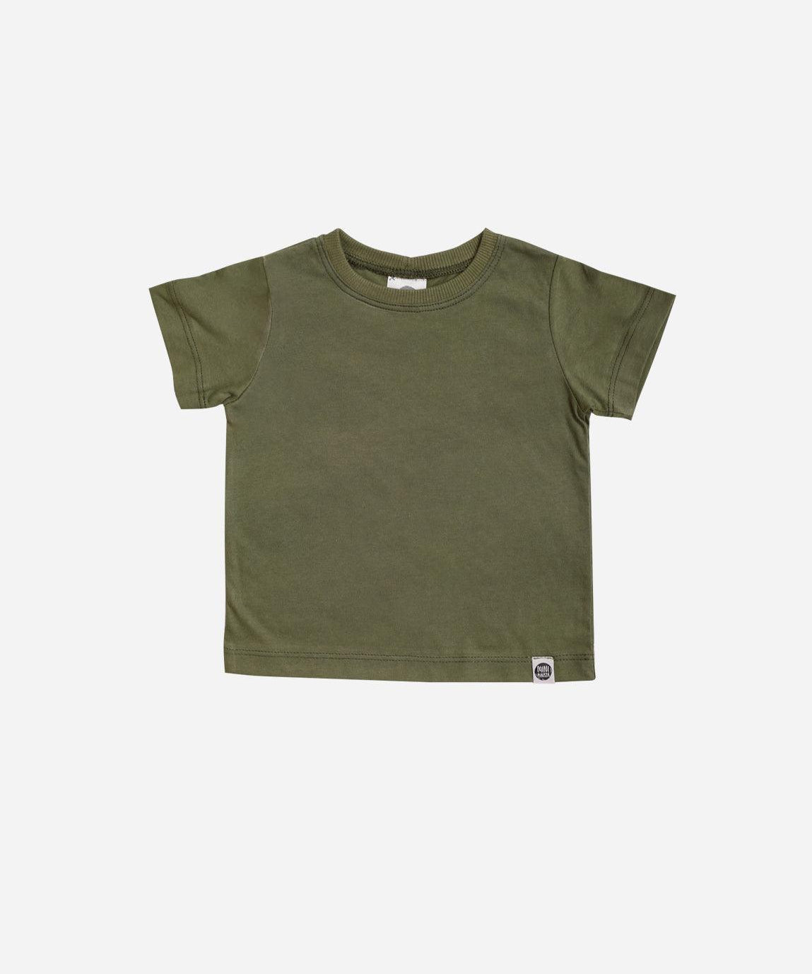Camiseta Infantil Manga Curta Unissex MiniMalista | Liso Jungle Green - MiniMalista Baby - 0.2, b2b, black-friday, Christmas, com-desconto-mm10, Kids, Meia Estação, Menino, Natal, tab-tam-camiseta-manga-curta, Xmas -bebê-minimalista-estiloso
