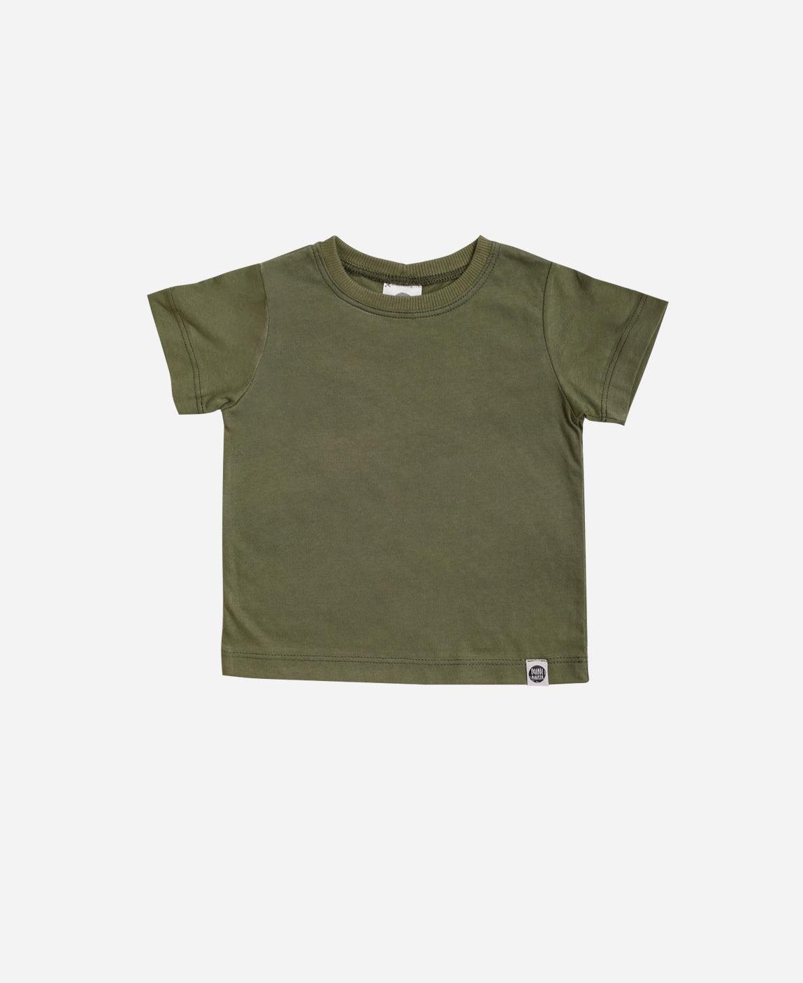 Camiseta Infantil Manga Curta Unissex MiniMalista | Liso Jungle Green - MiniMalista Baby - 0.2, b2b, black-friday, Christmas, com-desconto-mm10, Kids, Meia Estação, Menino, Natal, tab-tam-camiseta-manga-curta, Xmas -bebê-minimalista-estiloso