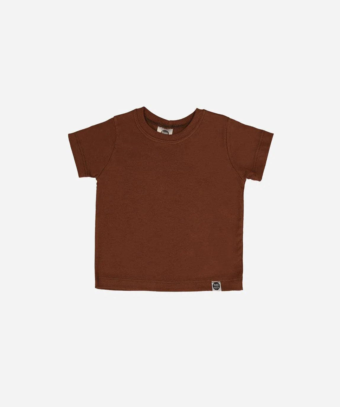 Camiseta Infantil Manga Curta Unissex MiniMalista | Liso Oak - MiniMalista Baby - 0.3, b2b, black-friday, com-desconto-mm10, Kids, Meia Estação, Menino, tab-tam-camiseta-manga-curta -bebê-minimalista-estiloso