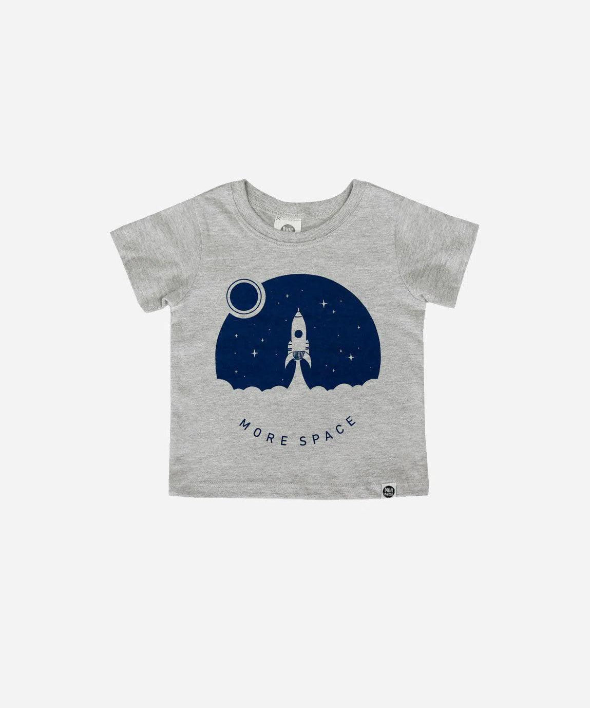 Camiseta Infantil Manga Curta Unissex More | Space - MiniMalista Baby - 0.3, 0.45, b2b, black-friday, Kids, Meia Estação, Menino, outlet, SALE-FINAL, tab-tam-camiseta-manga-curta -bebê-minimalista-estiloso