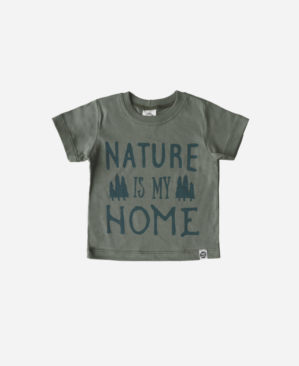 Camiseta Infantil Manga Curta Unissex Nature is My Home - MiniMalista Baby - 0.3, b2b, black-friday, com-desconto-mm10, Kids, Meia Estação, Menina, Menino, Neutro, tab-tam-camiseta-manga-curta, Unissex -bebê-minimalista-estiloso