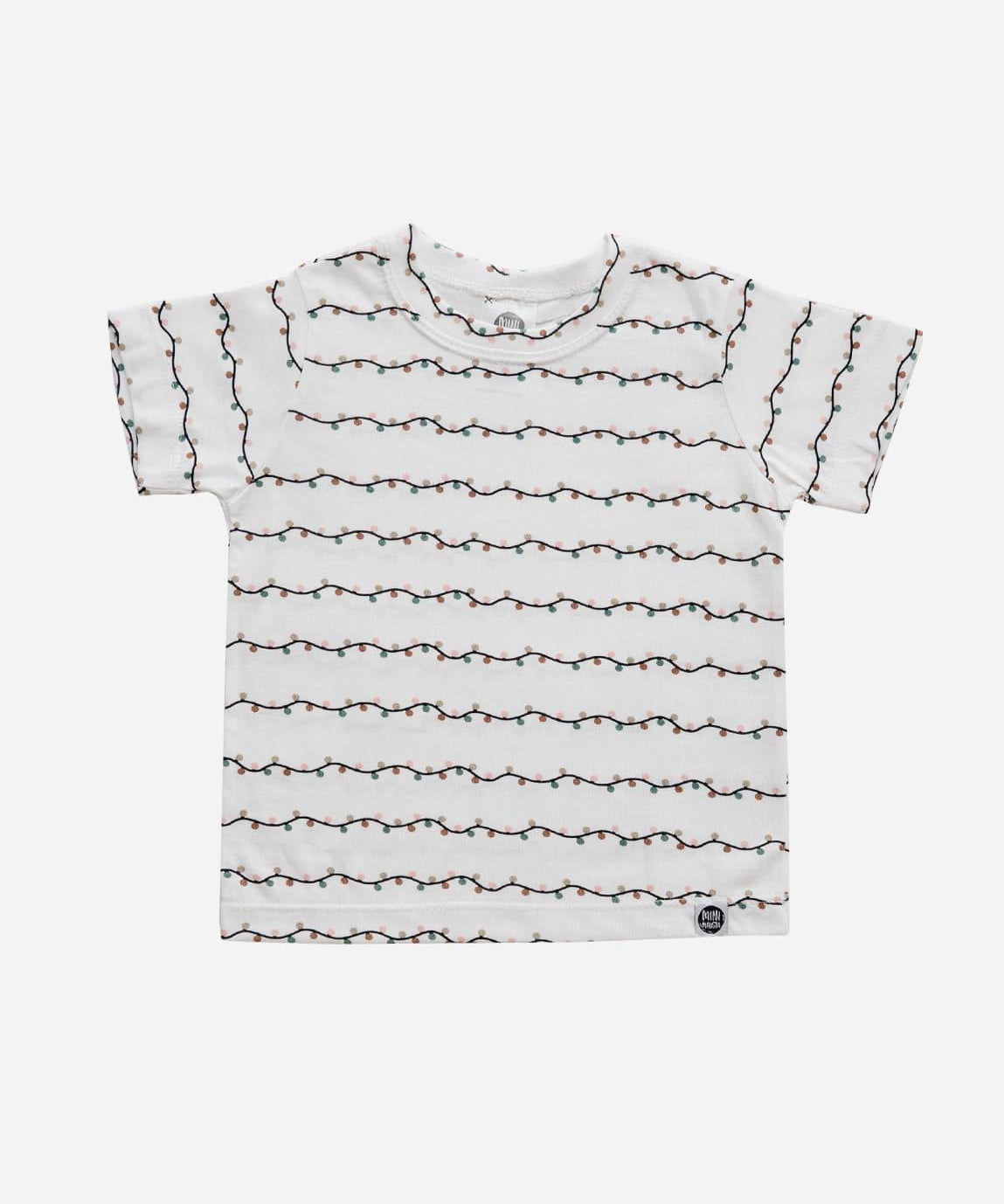 Camiseta Infantil Manga Curta Unissex | Lights - MiniMalista Baby - 0.3, Ano Novo, b2b, black-friday, Christmas, com-desconto-mm10, Kids, Meia Estação, Menina, minime, natal, Neutro, Reveillon, tab-tam-camiseta-manga-curta, Unissex, Xmas -bebê-minimalista-estiloso