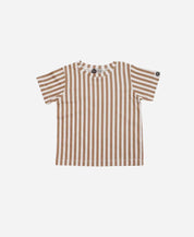 Camiseta Infantil Manga Curta Unissex | Listras Retrô Avelã - MiniMalista Baby - 0.3, 0.45, b2b, black-friday, Kids, Meia Estação, Menino, minime, Neutro, outlet, SALE-FINAL, tab-tam-camiseta-manga-curta, Unissex -bebê-minimalista-estiloso