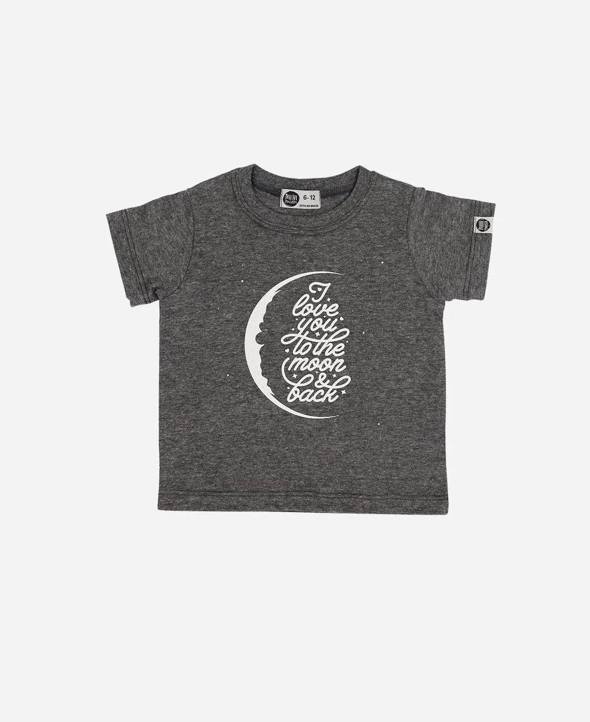 Camiseta Infantil Manga Curta Unissex To The Moon - MiniMalista Baby - 0.3, 0.35, b2b, black-friday, com-desconto-mm10, Kids, Meia Estação, Menina, Menino, Neutro, tab-tam-camiseta-manga-curta, Unissex -bebê-minimalista-estiloso