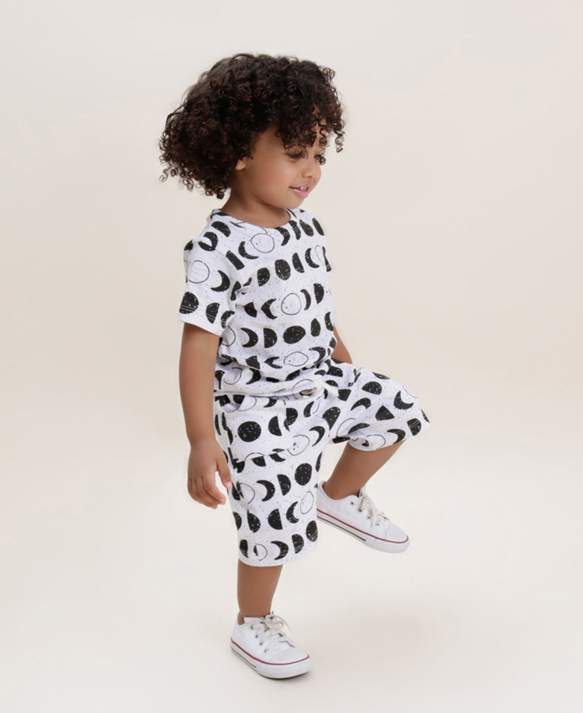 Camiseta Infantil Manga Curta Unissex | Lunar