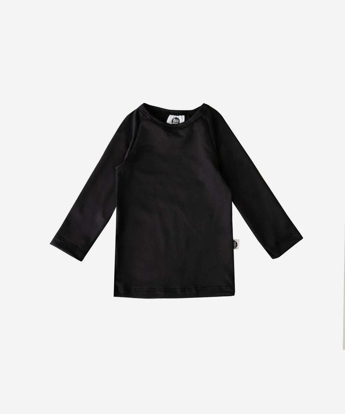 Camiseta Infantil Proteção Solar Unissex UV50+ MiniMalista | Liso Preto - MiniMalista Baby - 0, 0.2, b2b, black-friday, Calor, com-desconto-mm10, Menino, tab-tam-camiseta-praia, tab-tam-camiseta-solar-praia, tab-tamanho-camiseta-raglan, Verão -bebê-minimalista-estiloso