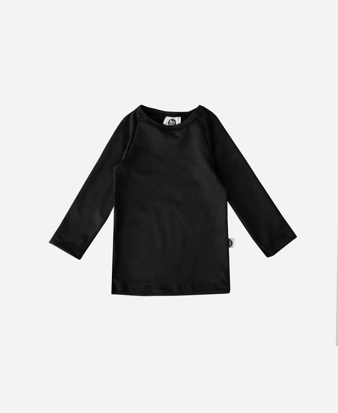 Camiseta Infantil Proteção Solar Unissex UV50+ MiniMalista | Liso Preto - MiniMalista Baby - 0, 0.2, b2b, black-friday, Calor, com-desconto-mm10, Menino, tab-tam-camiseta-praia, tab-tam-camiseta-solar-praia, tab-tamanho-camiseta-raglan, Verão -bebê-minimalista-estiloso