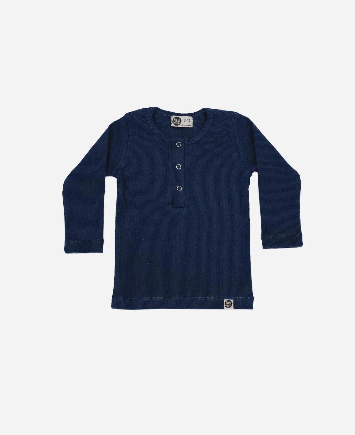 Camiseta Infantil Unissex Manga Longa Canelado Botões MiniMalista | Liso Azul Sky - MiniMalista Baby - 0.3, 0.45, b2b, black-friday, com-desconto-mm10, Frio, Kids, Menino, SALE-FINAL, tab-tam-camiseta-botao-frontal, tab-tam-camiseta-botão-frontal-manga-longa, Winter Sale 40% -bebê-minimalista-estiloso