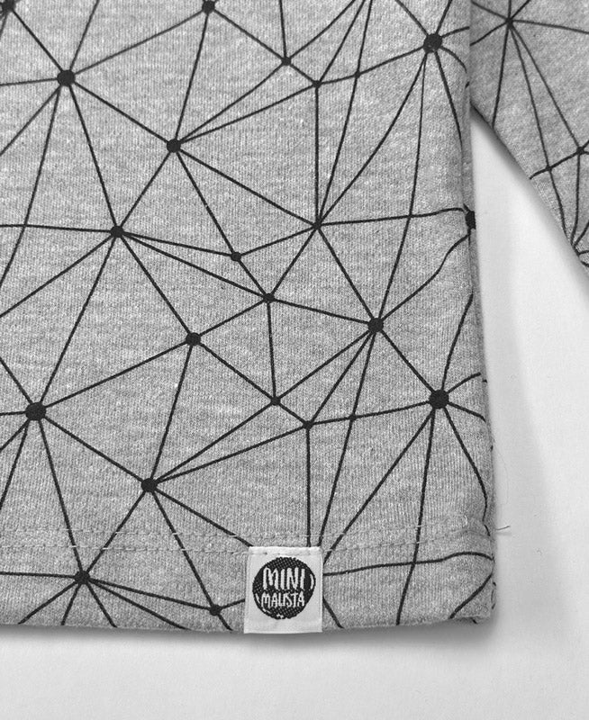 Camiseta Infantil de Inverno Manga Longa Unissex Raglan | Satellite Mescla