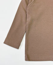 Camiseta Infantil de Inverno Manga Longa Unissex Raglan | Liso Mocha