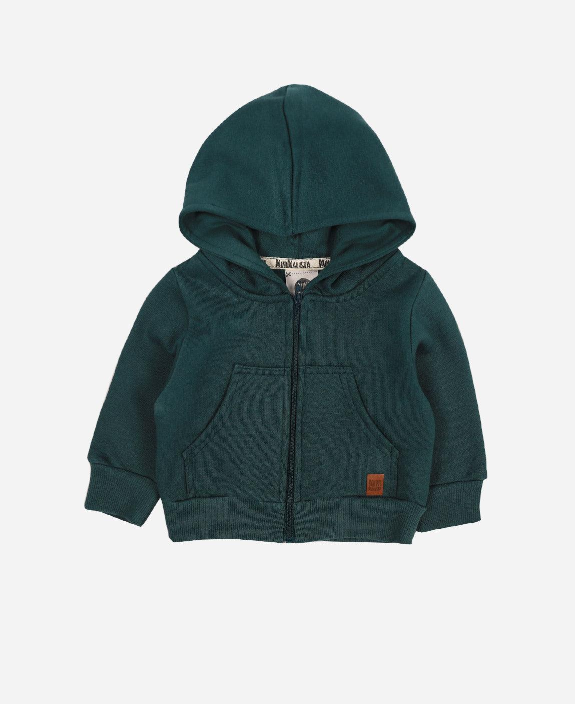 Casaco Capuz e Ziper Peluciado Unissex MiniMalista | Liso Deep Green - MiniMalista Baby - 0.2, b2b, Baby, black-friday, com-desconto-mm10, Frio, Kids, Menino, Neutro, tab-medidas-casaco-capuz, tab-tam-casaco-capuz-ziper-bebe, Unissex, Winter Sale 20% -bebê-minimalista-estiloso