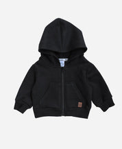 Casaco Capuz e Ziper Peluciado Unissex MiniMalista | Liso Preto - MiniMalista Baby - 0.2, 0.3, b2b, Baby, black-friday, com-desconto-mm10, Frio, Kids, Menino, Neutro, tab-medidas-casaco-capuz, tab-tam-casaco-capuz-ziper-bebe, Unissex, Winter Sale 20% -bebê-minimalista-estiloso