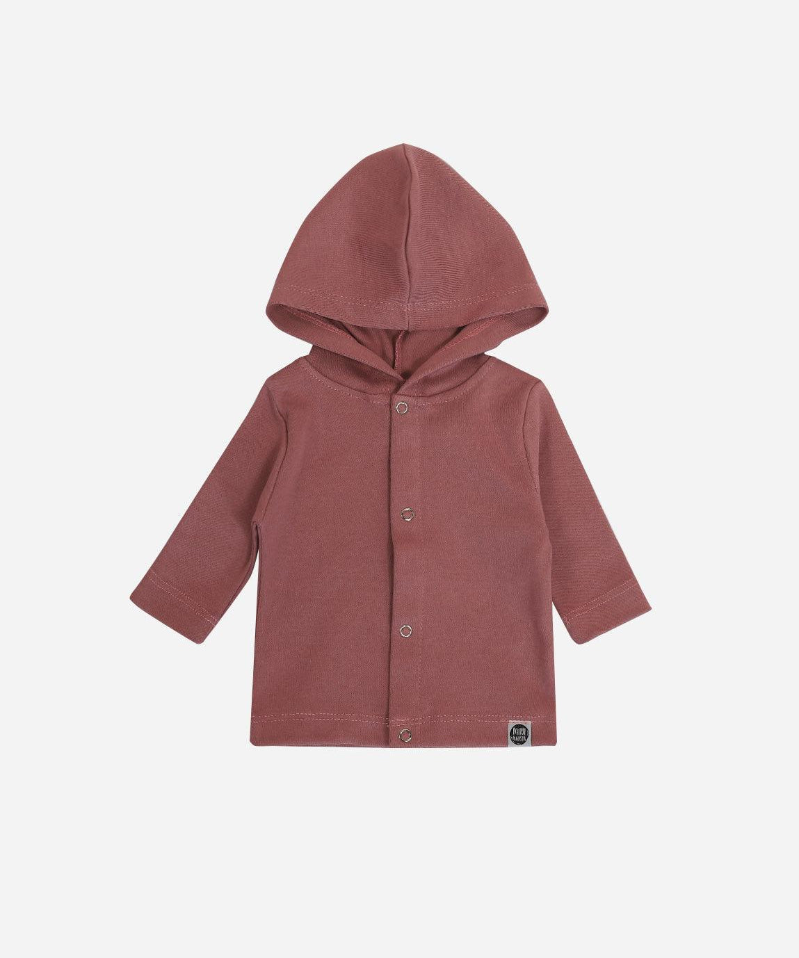 Casaco de Malha Unissex MiniMalista | Liso Dark Rose - MiniMalista Baby - 0.2, 0.3, b2b, Baby, black-friday, com-desconto-mm10, Frio, Kids, Menina, tab-tam-cardigan-casaco-malha -bebê-minimalista-estiloso