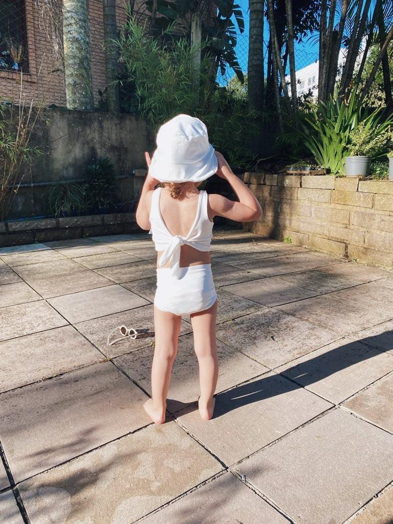 Chapéu Bucket Hat Infantil Unissex Estampado UV50+ MiniMalista | Liso Branco Off - MiniMalista Baby - b2b, Calor, com-desconto-mm10, Menina, Menino, tabela-tamanho-chapéu, Verão -bebê-minimalista-estiloso