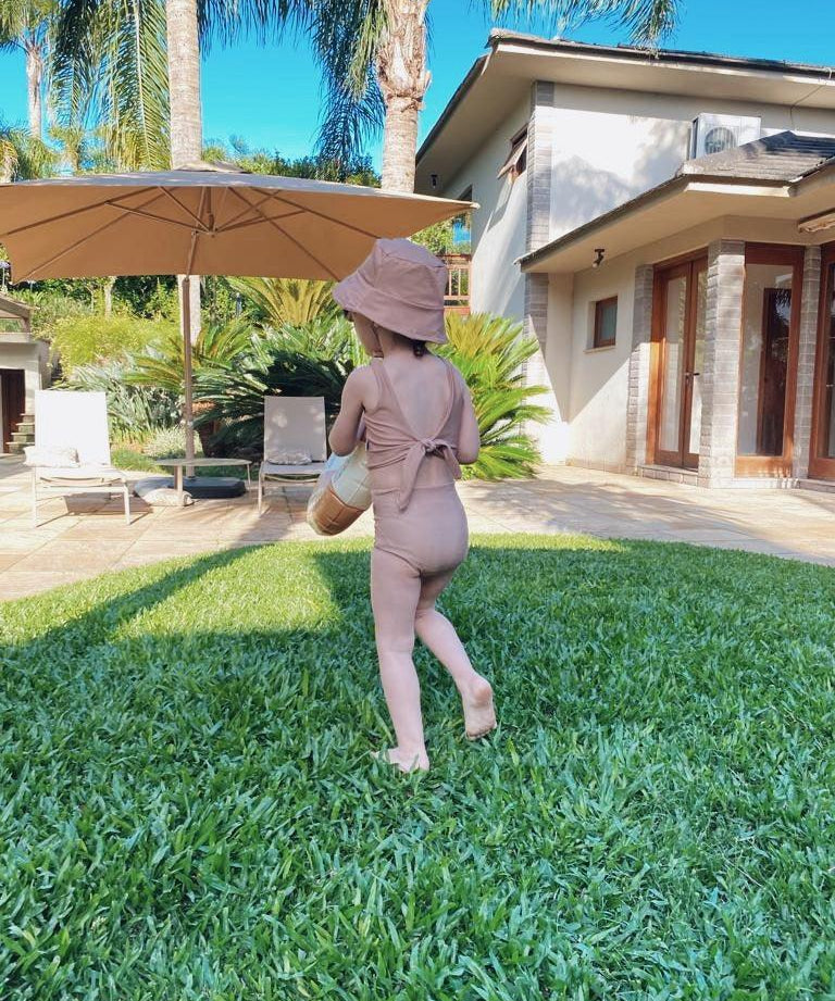 Chapéu Bucket Hat Infantil Unissex Estampado UV50+ MiniMalista | Liso Mocha - MiniMalista Baby - 0, 0.3, b2b, black-friday, Calor, com-desconto-mm10, Menina, Menino, SALE-FINAL, tabela-tamanho-chapéu, Verão -bebê-minimalista-estiloso