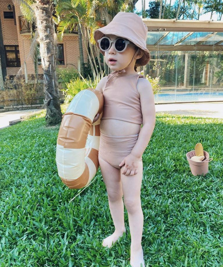 Chapéu Bucket Hat Infantil Unissex Estampado UV50+ MiniMalista | Liso Mocha - MiniMalista Baby - 0, 0.3, b2b, black-friday, Calor, com-desconto-mm10, Menina, Menino, SALE-FINAL, tabela-tamanho-chapéu, Verão -bebê-minimalista-estiloso