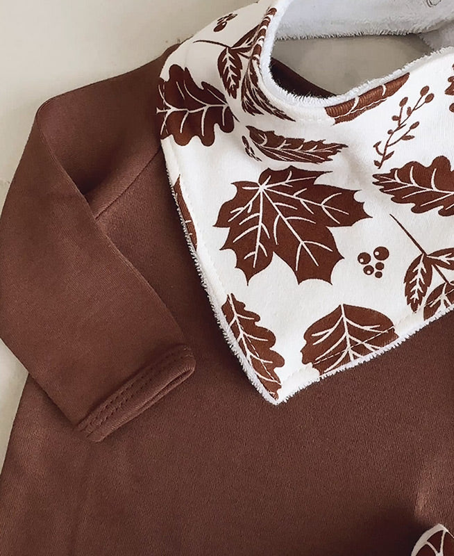 Conjunto Bebê Menino Calça + Body Longo + Babador | Oak e Fall