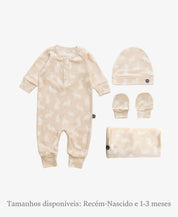 Kit Presente Saída de Maternidade Bebê 4 peças | Bunny - Com Caixa Presente