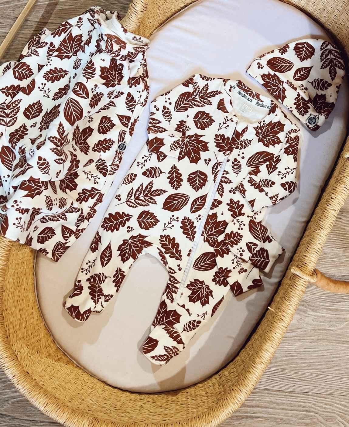 Kit Presente Saída de Maternidade Bebê 4 peças | Fall - Com Caixa Presente - Com Caixa Presente