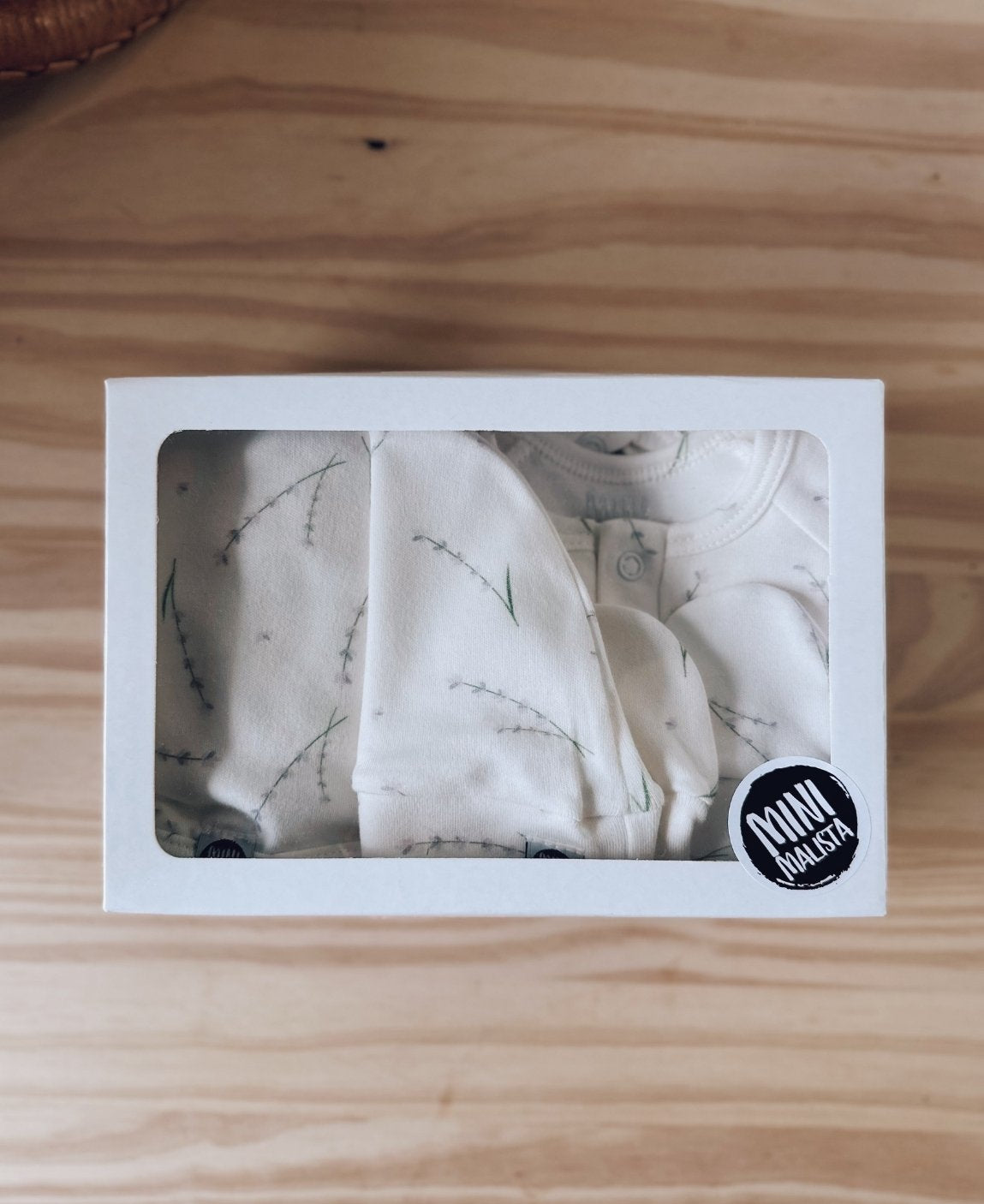 Kit Presente Saída de Maternidade Bebê 4 peças | Lavender - Com Caixa Presente