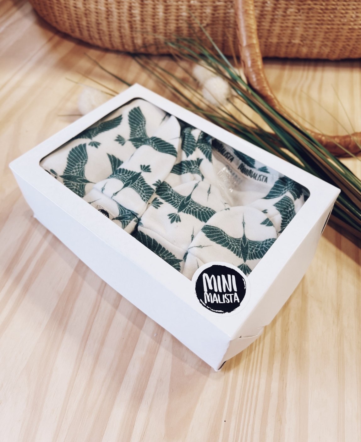 Kit Presente Saída de Maternidade Bebê 4 peças | Blue Flock