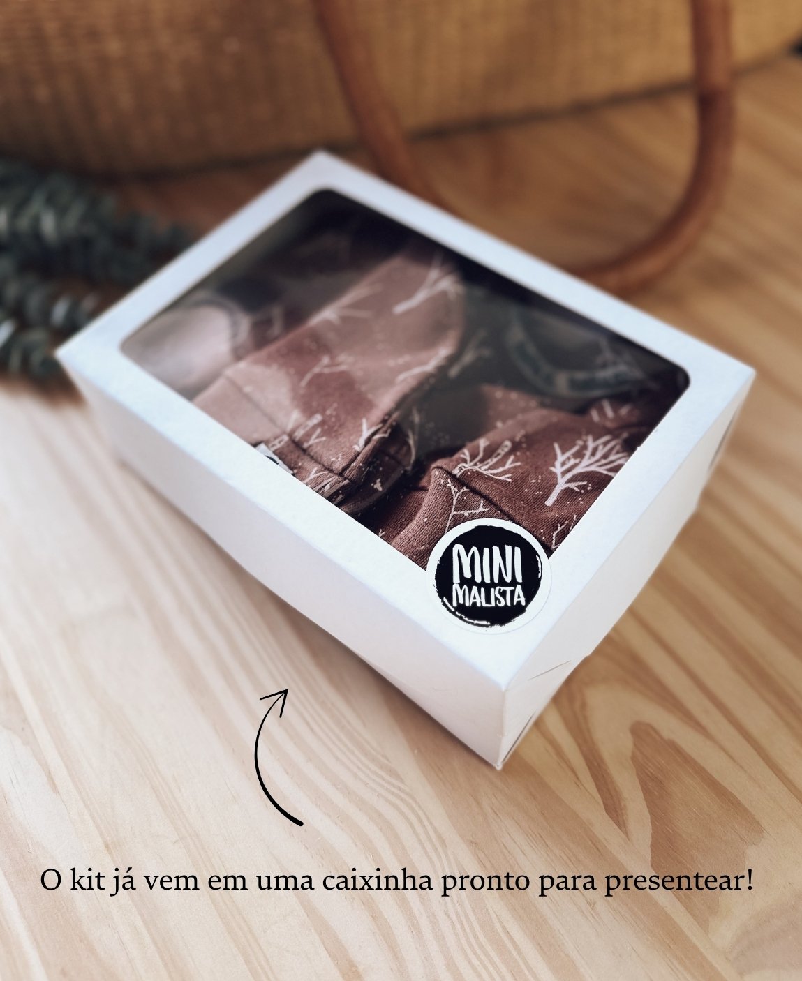Kit Presente Saída de Maternidade Bebê 4 peças | Twig
