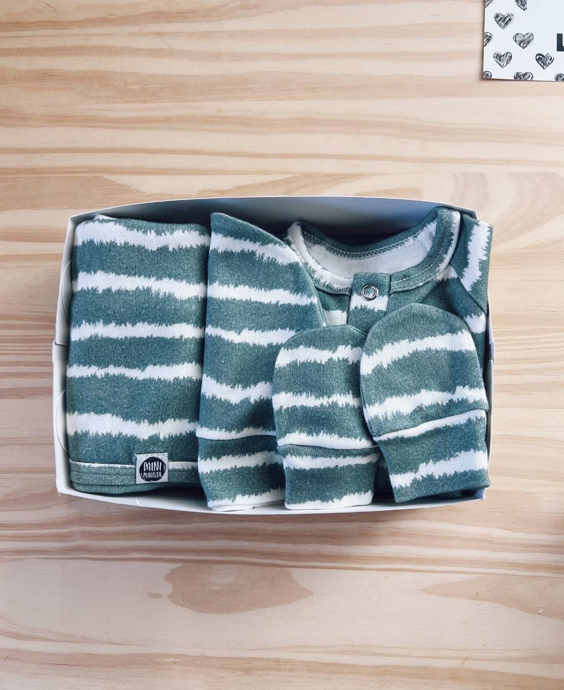 Kit Presente Saída de Maternidade Bebê 4 peças | Tie Dye