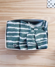 Kit Presente Saída de Maternidade Bebê 4 peças | Tie Dye