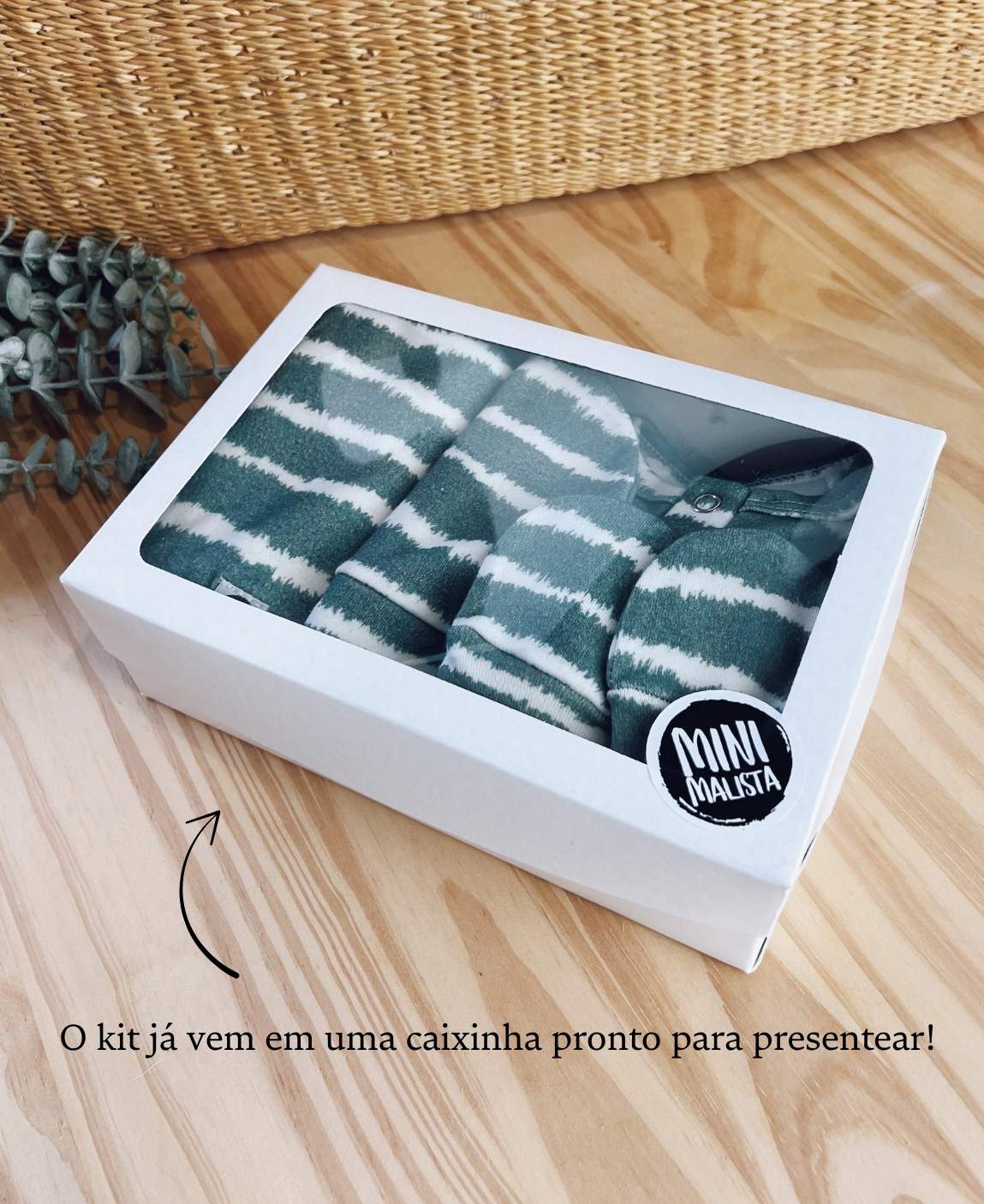 Kit Presente Saída de Maternidade Bebê 4 peças | Tie Dye