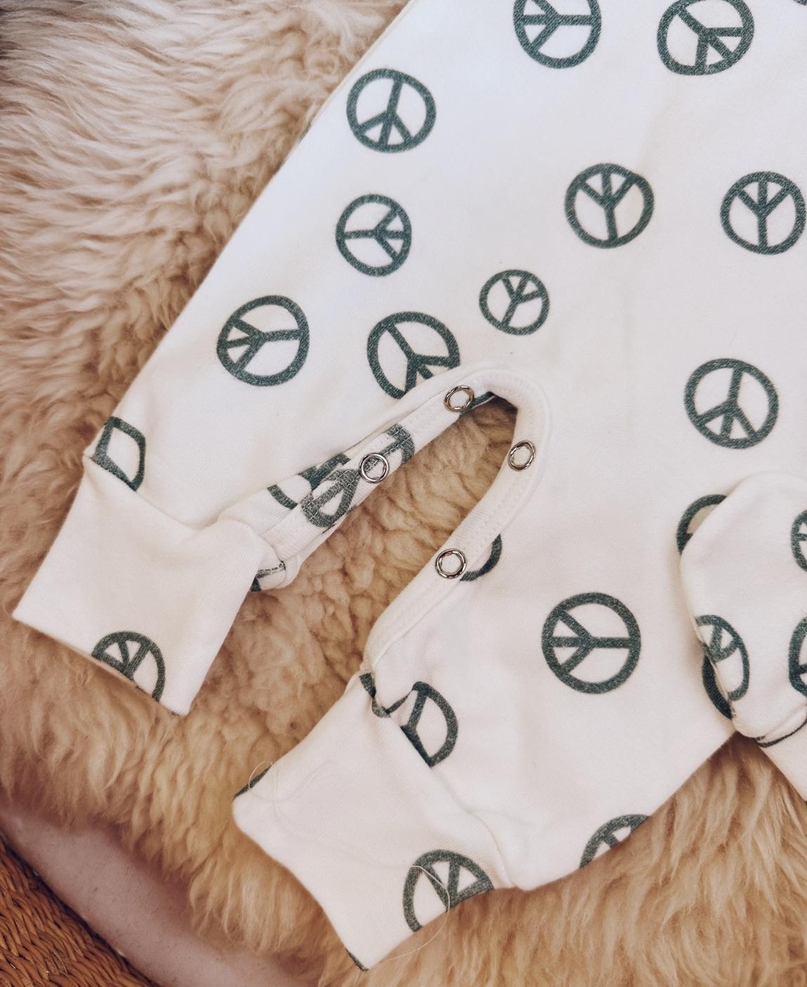 Kit Presente Saída de Maternidade Bebê 4 peças | Peace and Love