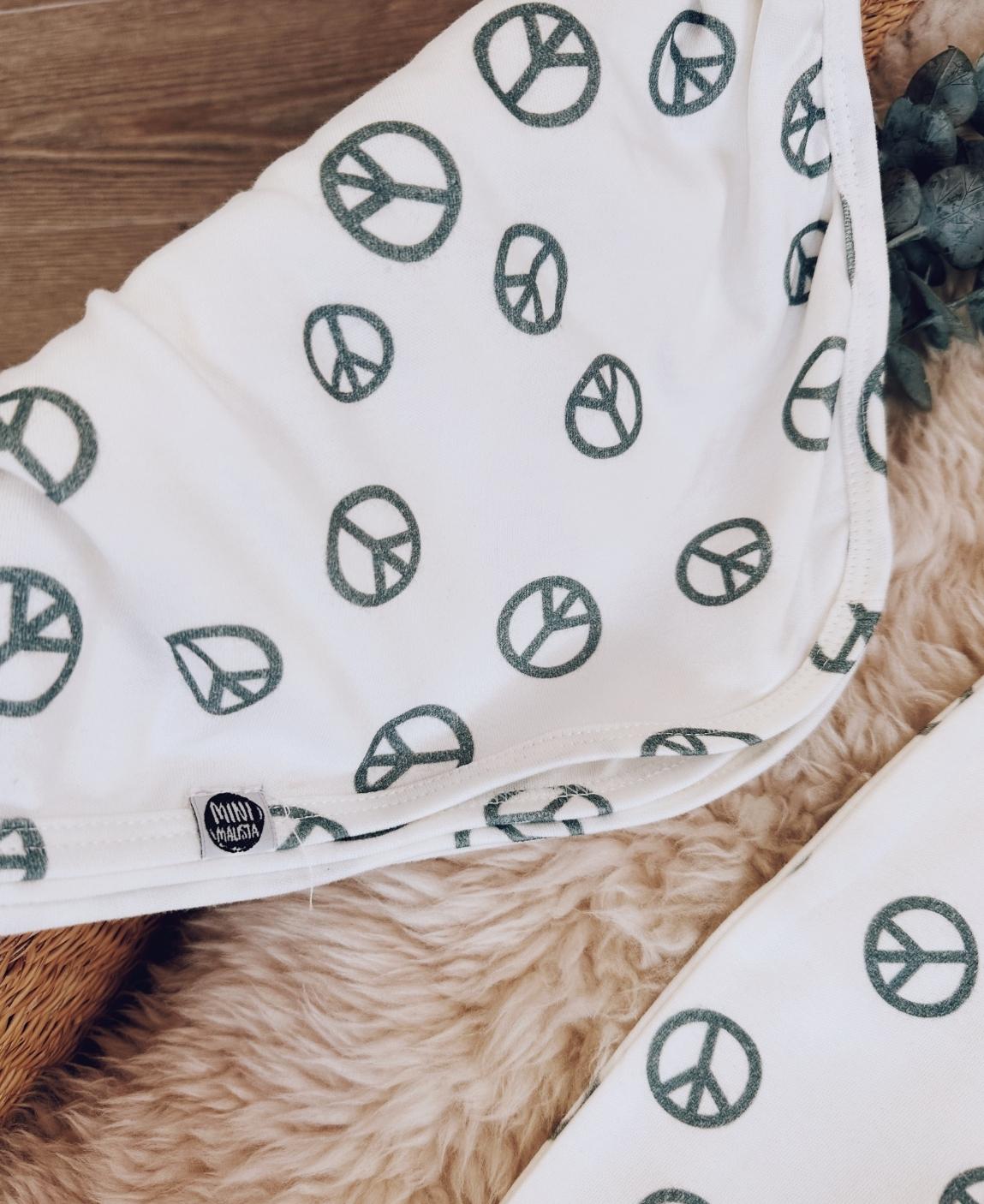 Kit Presente Saída de Maternidade Bebê 4 peças | Peace and Love