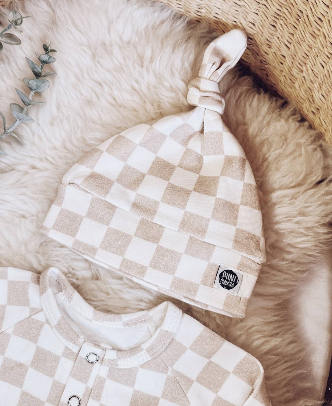 Kit Presente Saída de Maternidade Bebê 4 peças | Racer Beige