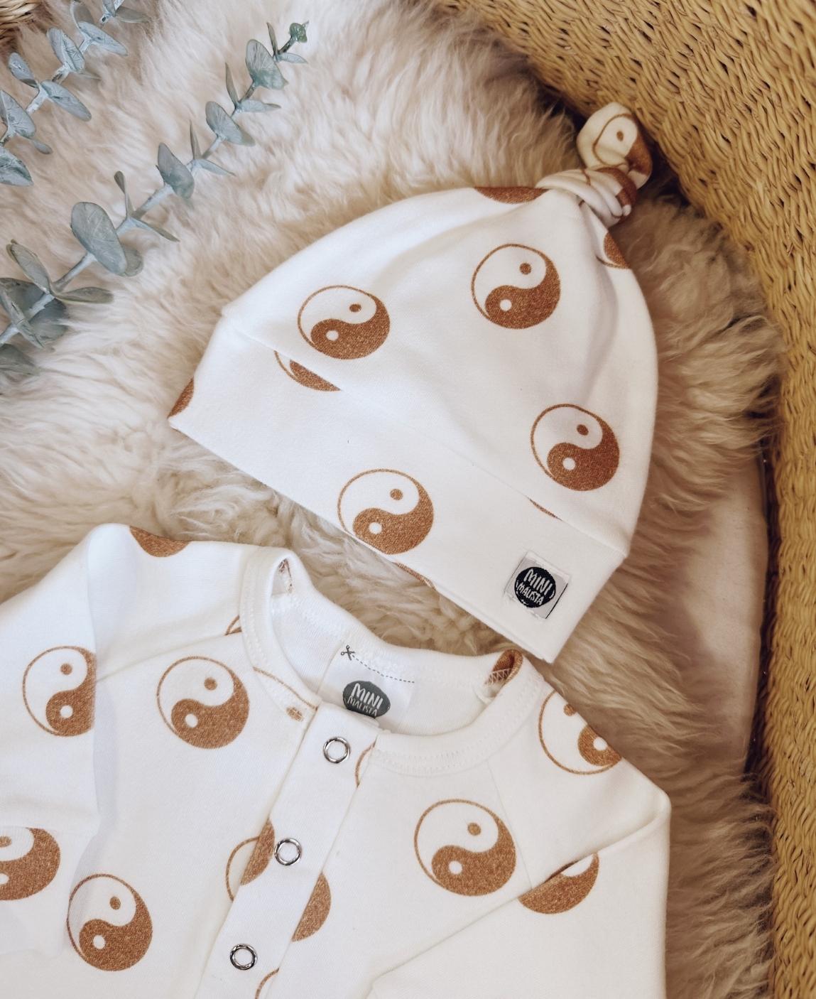 Kit Presente Saída de Maternidade Bebê 4 peças | Yin Yang
