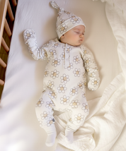 Kit Presente Saída de Maternidade Bebê 4 peças | Flower Power - Com Caixa Presente