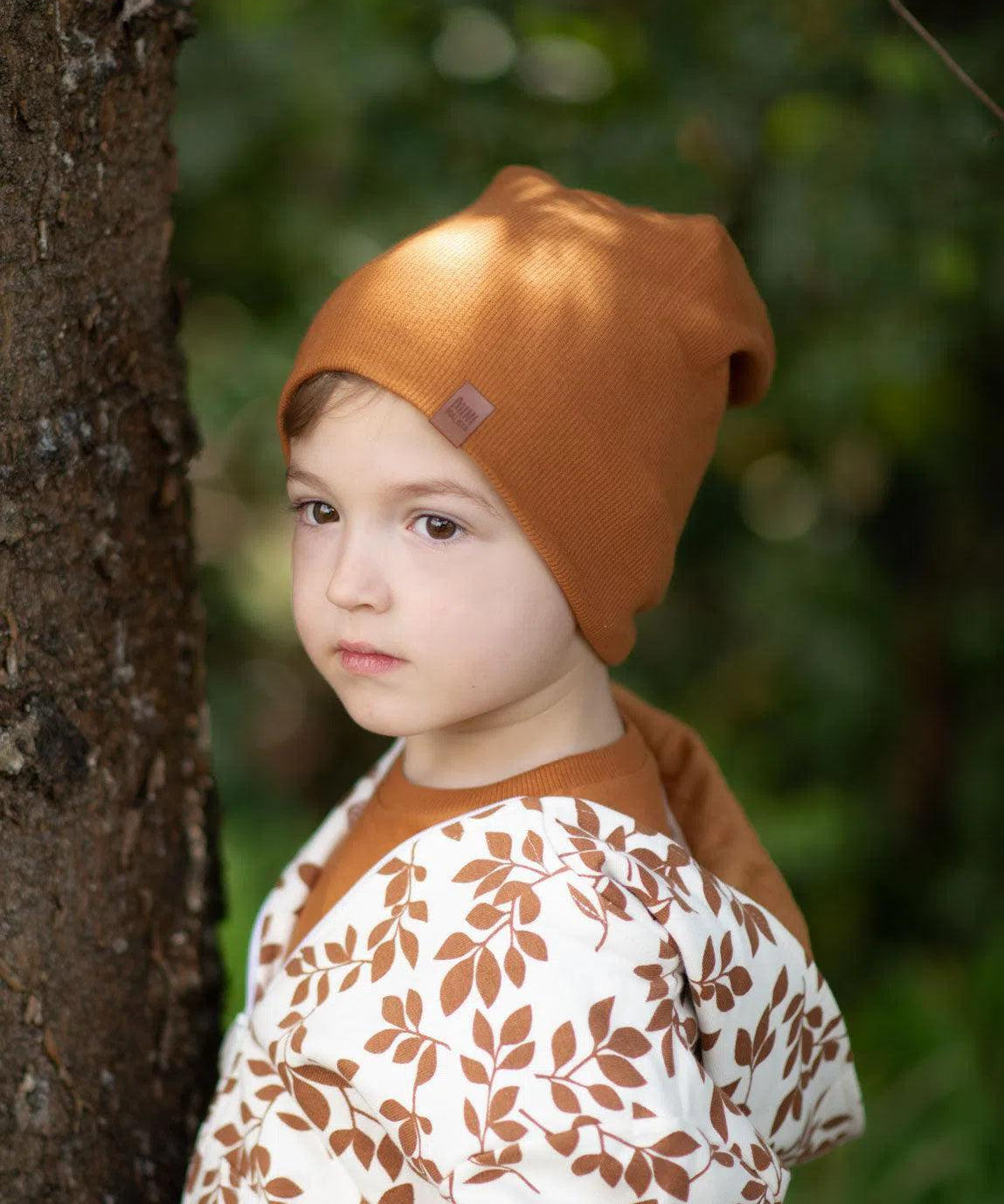 Gorro Infantil Canelado Unissex MiniMalista | Liso Ginger - MiniMalista Baby - 0.3, 0.35, b2b, black-friday, com-desconto-mm10, Frio, Menina, Menino, Neutro, Unissex, Winter Sale 30% -bebê-minimalista-estiloso