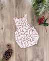 Jardineira de Bebê Unissex Candy Cane - MiniMalista Baby - b2b, Baby, Calor, Christmas, com-desconto-mm10, natal, Neutro, Unissex, Verão, Xmas -bebê-minimalista-estiloso