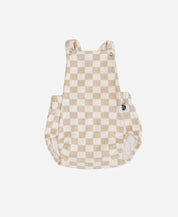 Jardineira de Bebê Unissex | Racer Beige - MiniMalista Baby - 0.3, b2b, Baby, black-friday, Calor, com-desconto-mm10, Menina, Neutro, tab-tam-jardineiras, Unissex, Verão -bebê-minimalista-estiloso
