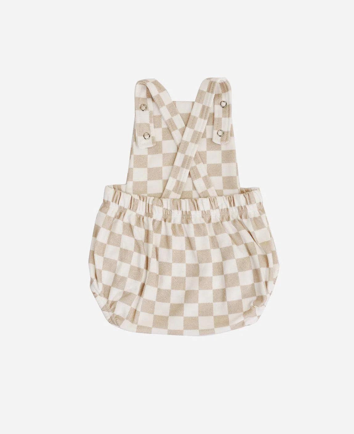 Jardineira de Bebê Unissex | Racer Beige - MiniMalista Baby - 0.3, b2b, Baby, black-friday, Calor, com-desconto-mm10, Menina, Neutro, tab-tam-jardineiras, Unissex, Verão -bebê-minimalista-estiloso