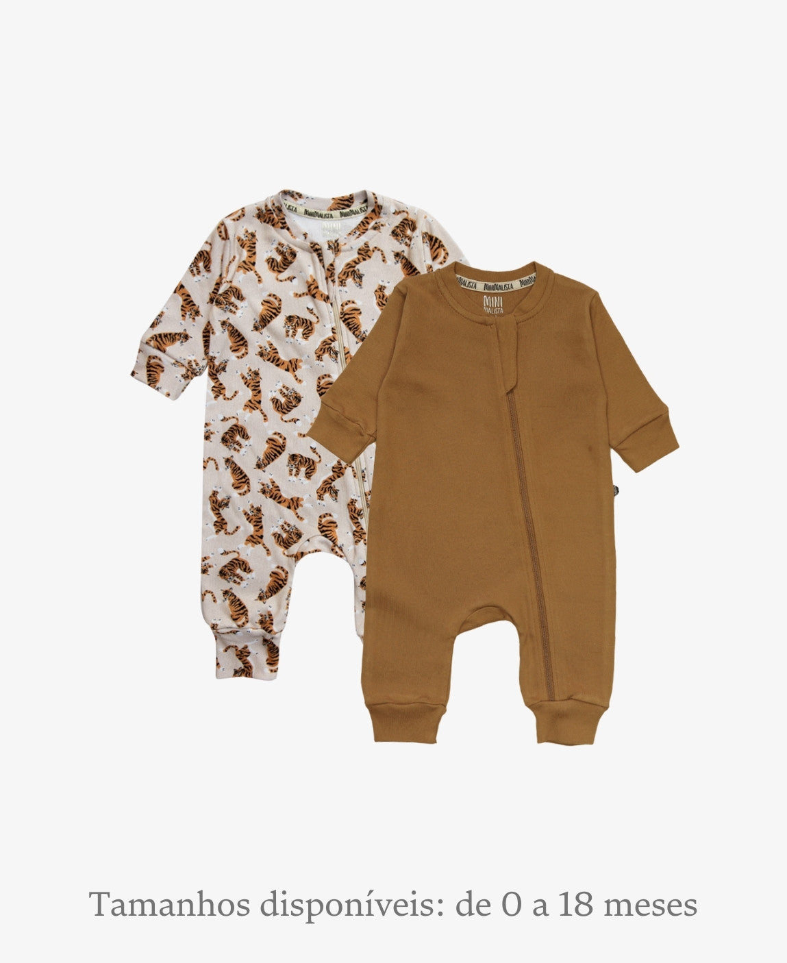 Kit 2 Macacões Ziper | Tiger e Goldie