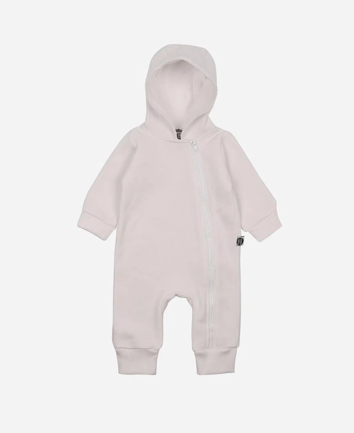 Macacão Bebê Capuz e Ziper Moletom Unissex MiniMalista Liso Branco Off - MiniMalista Baby - Ano Novo, anonovo, b2b, Baby, com-desconto-mm10, Frio, Neutro, new, Reveillon, Unissex, Winter Sale 20% -bebê-minimalista-estiloso