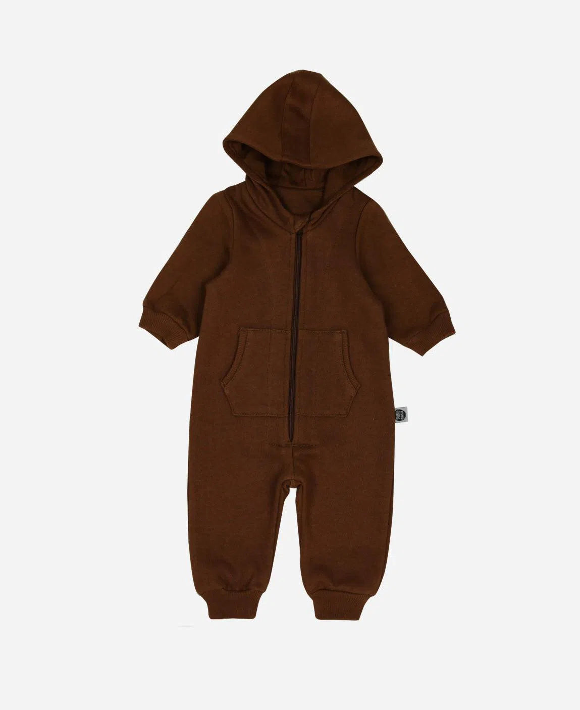 Macacão Bebê Capuz e Ziper Moletom Unissex MiniMalista Liso Oak - MiniMalista Baby - b2b, Baby, com-desconto-mm10, Frio, Menino -bebê-minimalista-estiloso