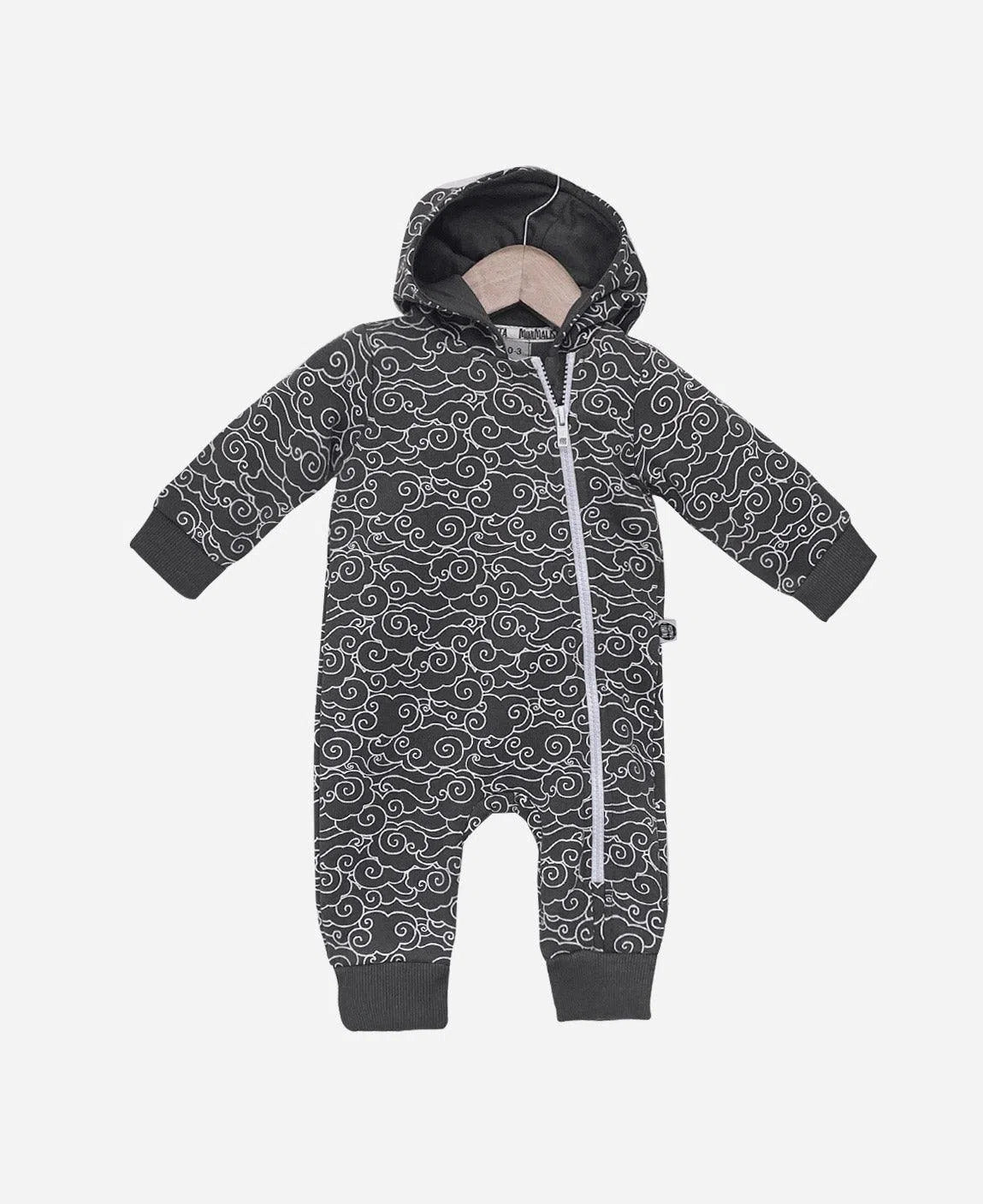 Macacão Bebê Capuz e Ziper Unissex Moletom Peluciado Dreamy - MiniMalista Baby - b2b, Baby, Frio, Menino, Neutro, outlet, Unissex, Winter Sale 40% -bebê-minimalista-estiloso