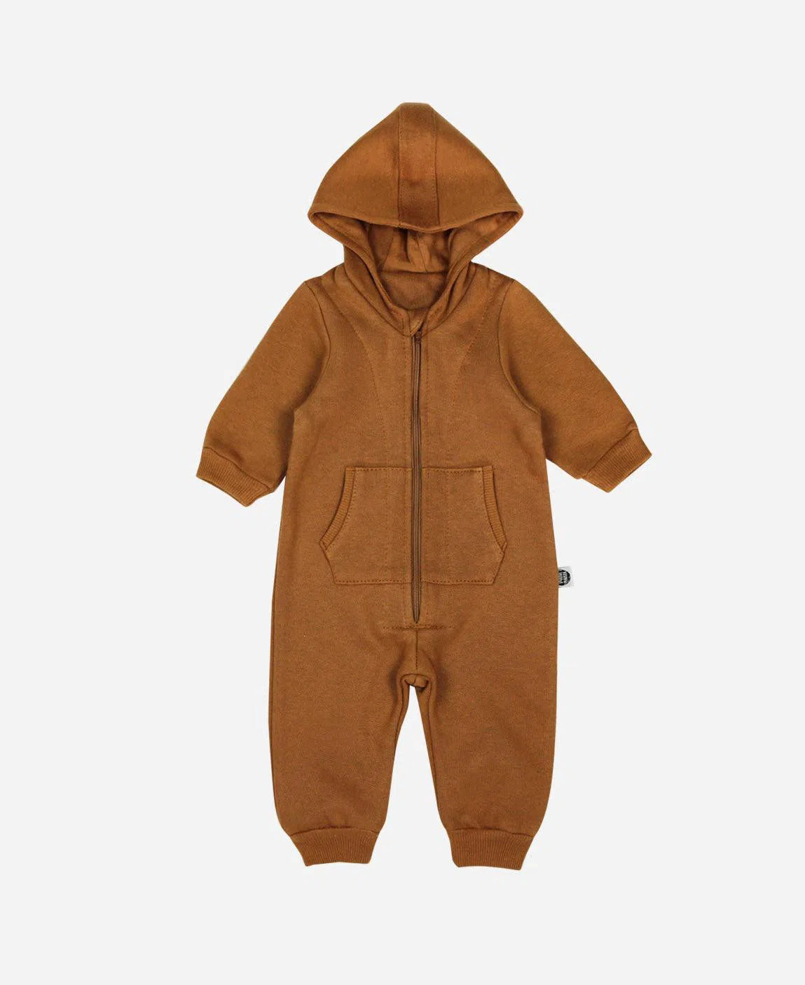 Macacão Bebê Capuz e Ziper Unissex Moletom Peluciado MiniMalista Liso Ginger - MiniMalista Baby - b2b, Baby, com-desconto-mm10, Frio, Menino, Neutro, Unissex -bebê-minimalista-estiloso