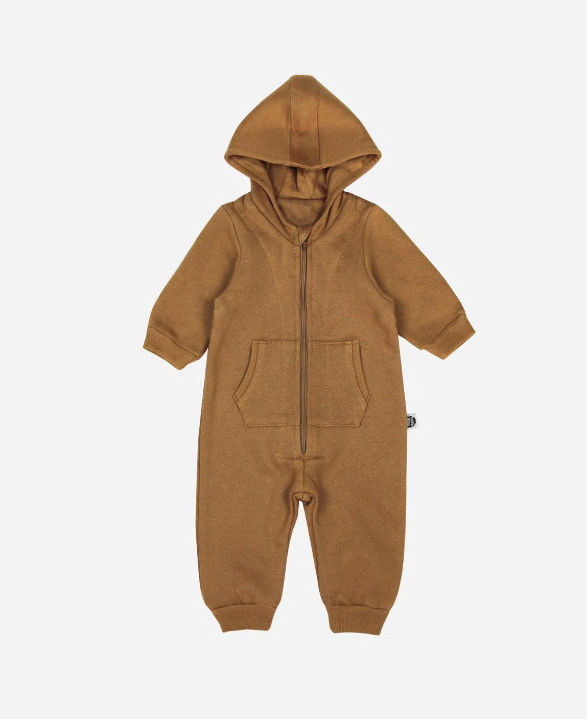 Macacão Bebê Capuz e Ziper Unissex Moletom Peluciado MiniMalista Liso Goldie - MiniMalista Baby - b2b, Baby, com-desconto-mm10, Frio, Menino, Neutro, Unissex, Winter Sale 20% -bebê-minimalista-estiloso