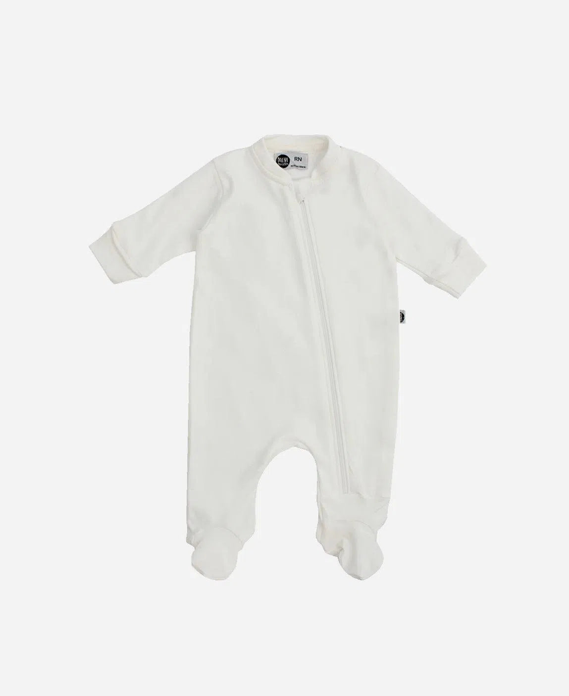 Macacão de Bebê Maternidade Unissex MiniMalista Liso Branco Off - MiniMalista Baby - Ano Novo, anonovo, b2b, Baby, com-desconto-mm10, Meia Estação, Neutro, new, Reveillon, tab-tam-macacao-maternidade, Unissex -bebê-minimalista-estiloso